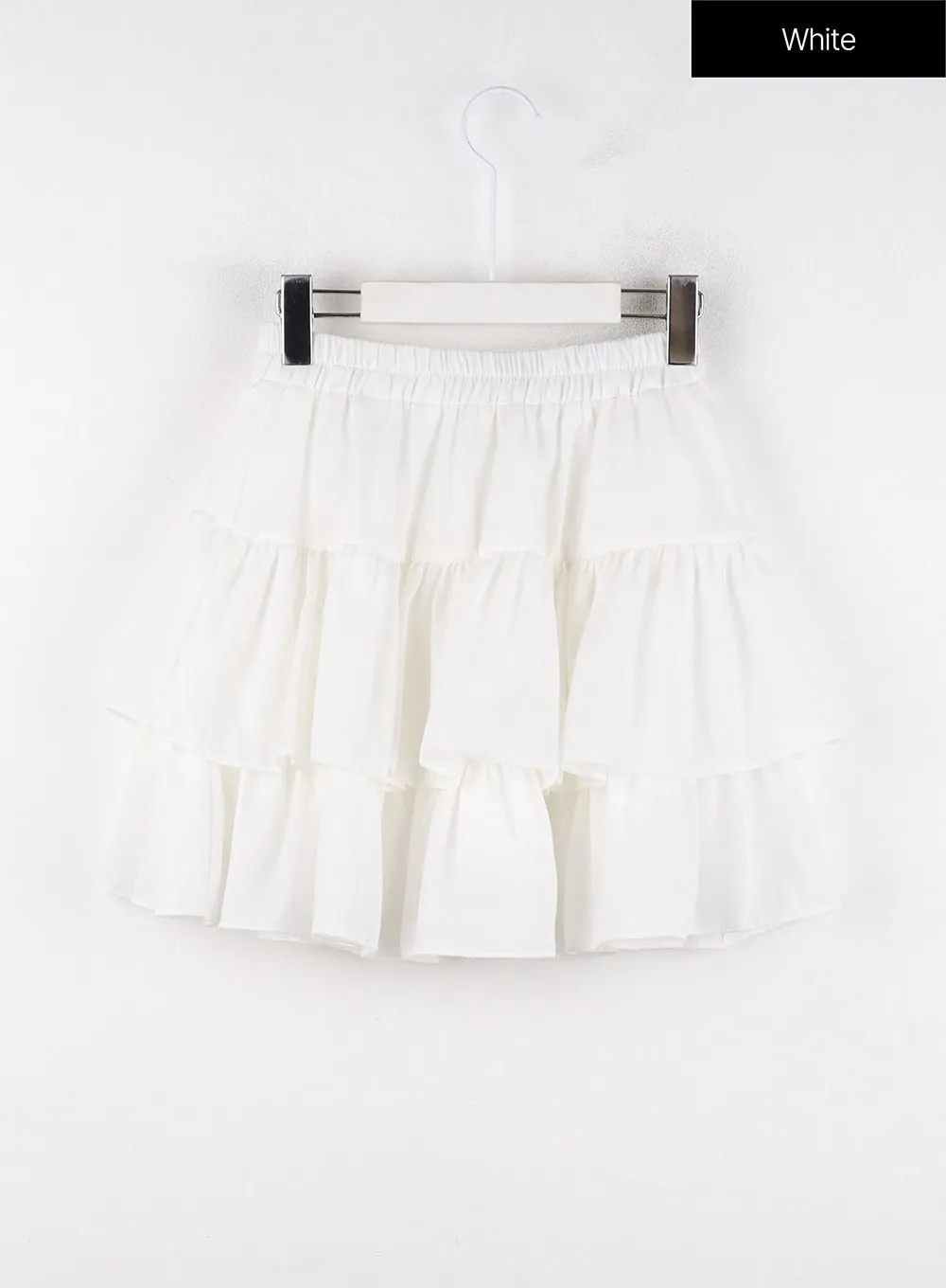 Laced Ruffle Hem Mini Skirt OD320