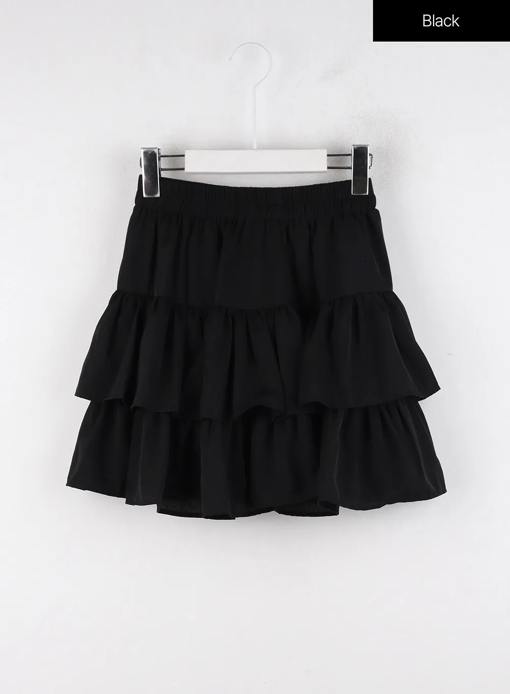 Laced Ruffle Hem Mini Skirt OD320