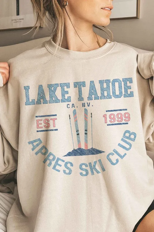 LAKE TAHOE APRES SKI CLUB OVERSIZED SWEATSHIRT