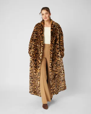 Leopard Faux Fur Coat