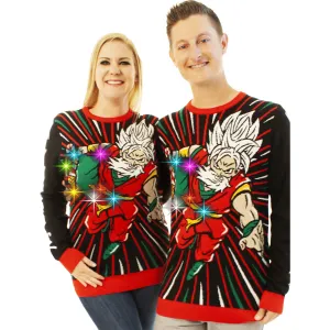 LIGHT UP- Anime Santa | Ugly Christmas Sweater For Men & Women | Unisex Sizing