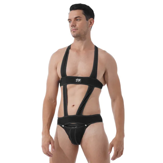 Lined Solid Body Strap Underwear