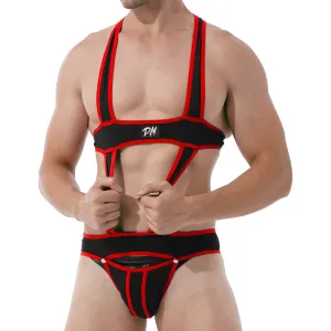 Lined Solid Body Strap Underwear