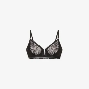 Lounge Underwear Royal Balconette Bra in Recycled Polyamide, Black