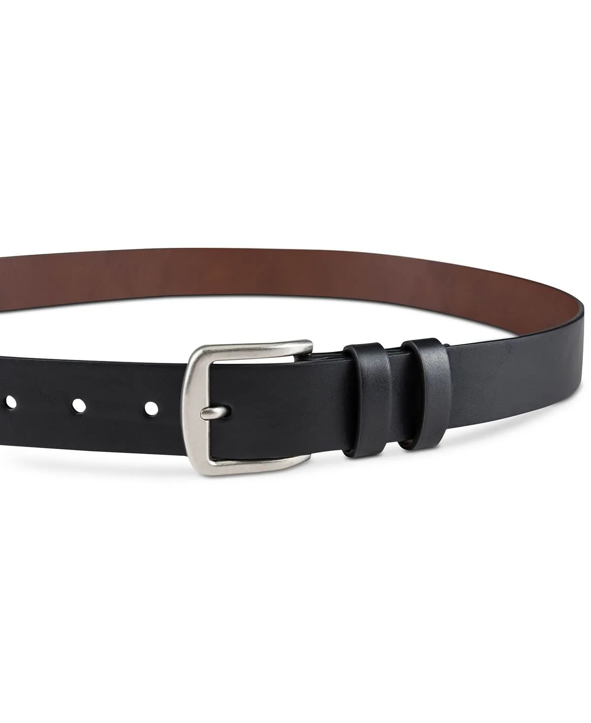 Macy's Club Room Men's Polished Edge Belt, Black