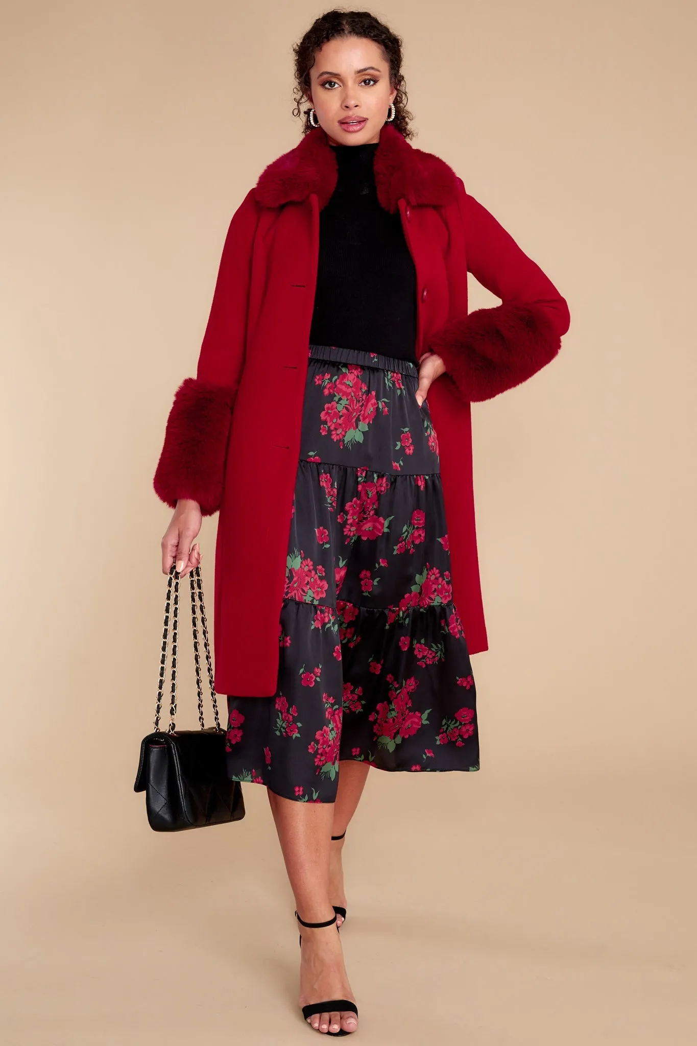 Mandi Cherry Jam Coat