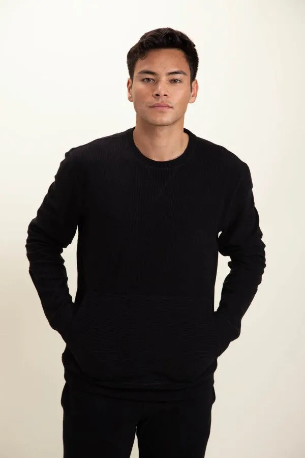 Micro-Ribbed Pullover