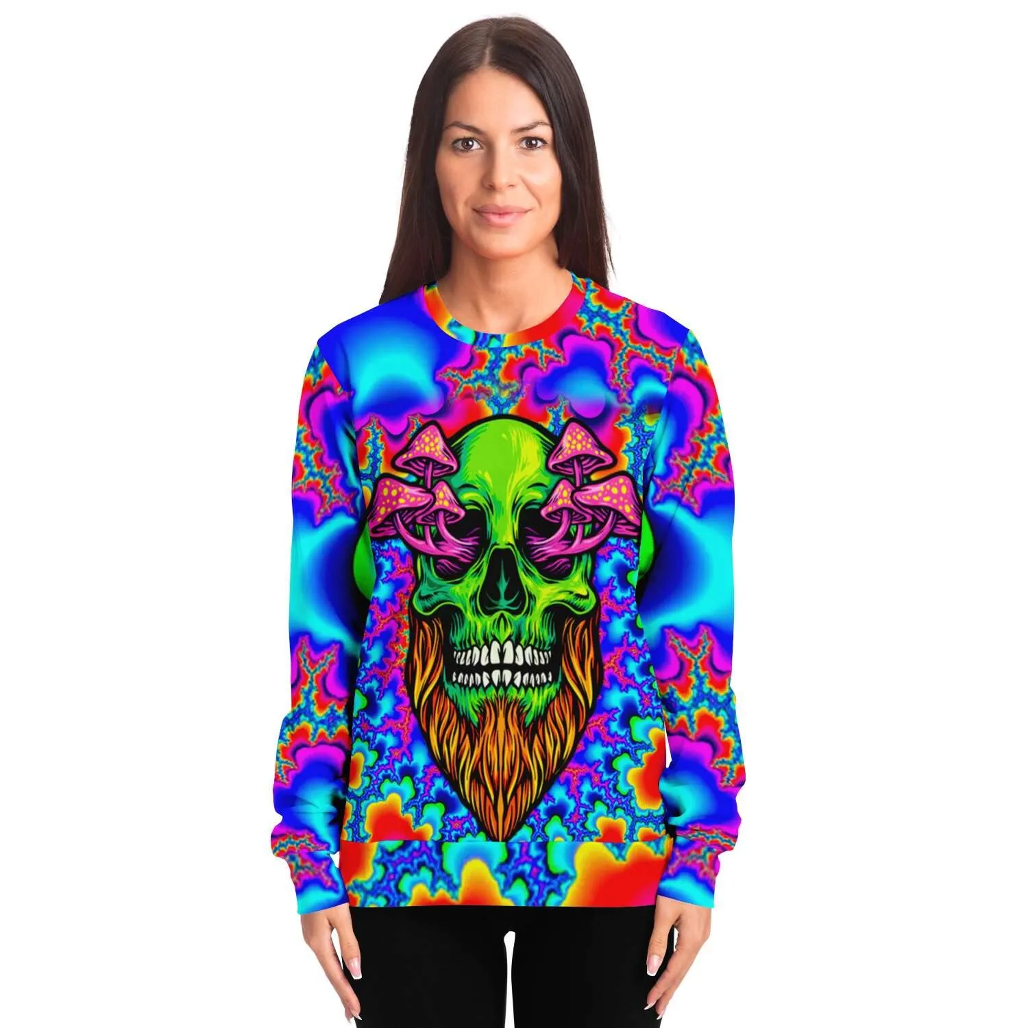 Mushroom Head Holographic Sweatshirt