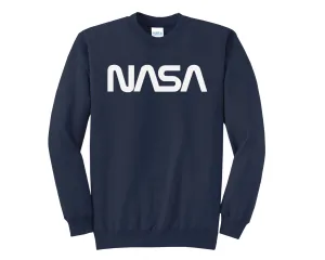 NASA Worm Logo Navy Sweatshirt