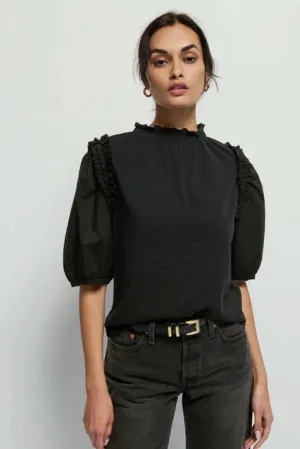 Nation LTD - Roya Ruched Neck Top