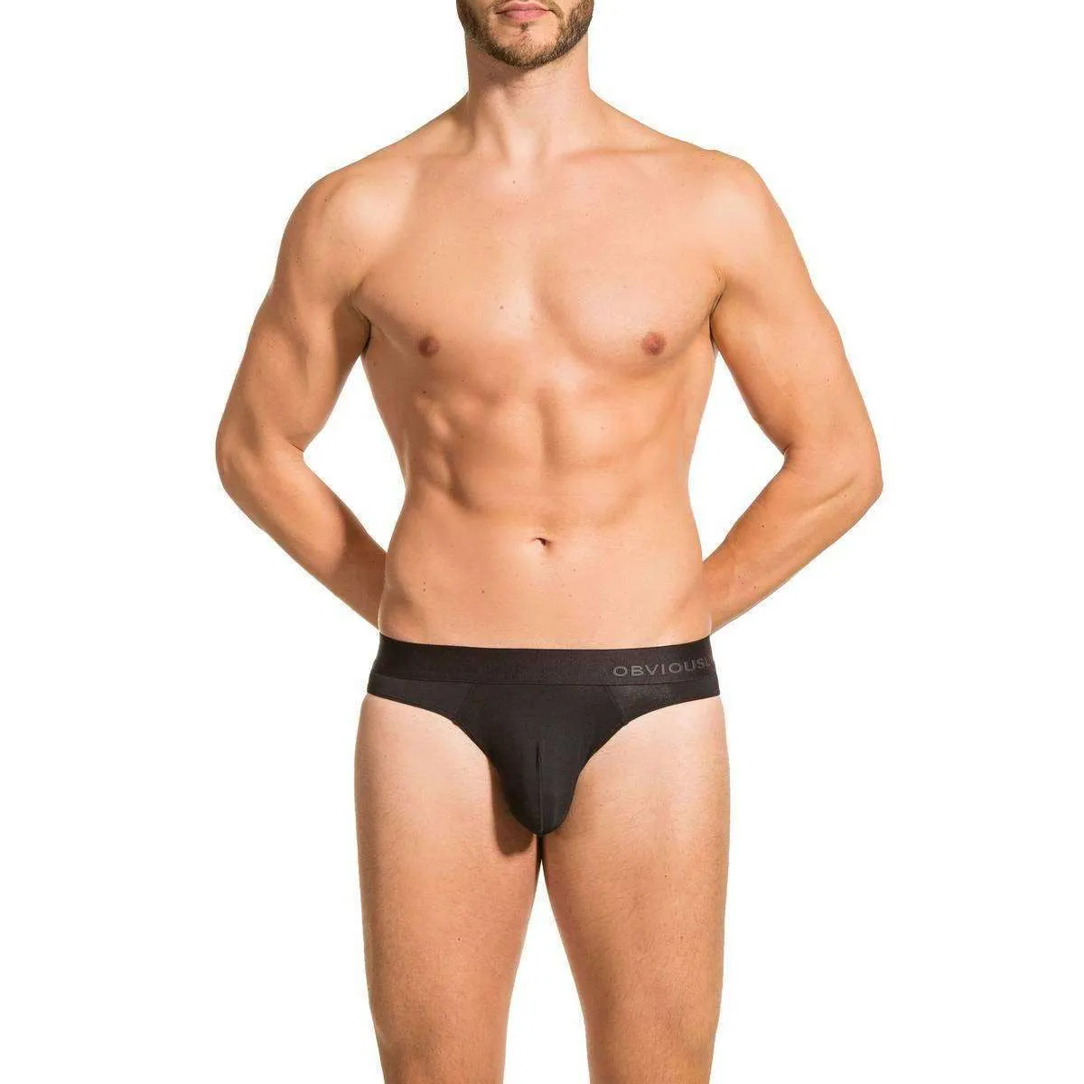 Obviously Primeman AnatoMAX Hipster Brief - Black