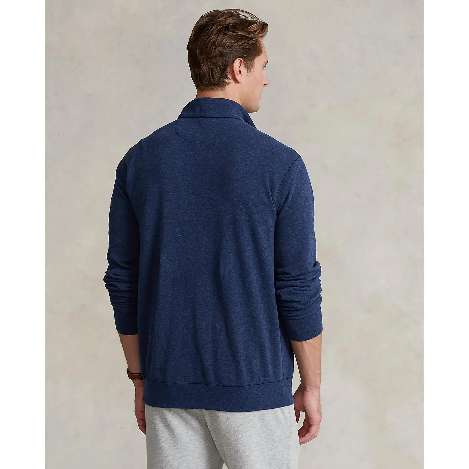 Polo Ralph Lauren - Luxury Jersey Quarter Zip Sweatshirt - Navy