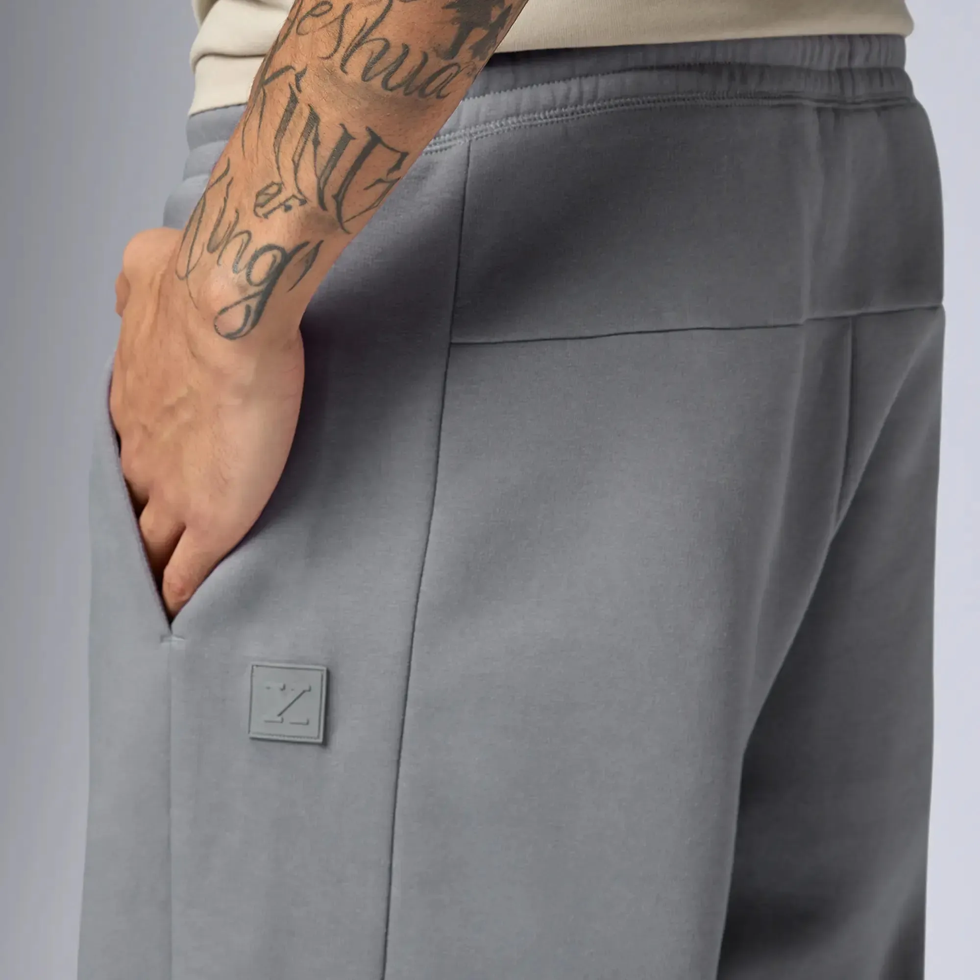 Pulse French Terry Cotton Blend Sweatpants Opal Grey