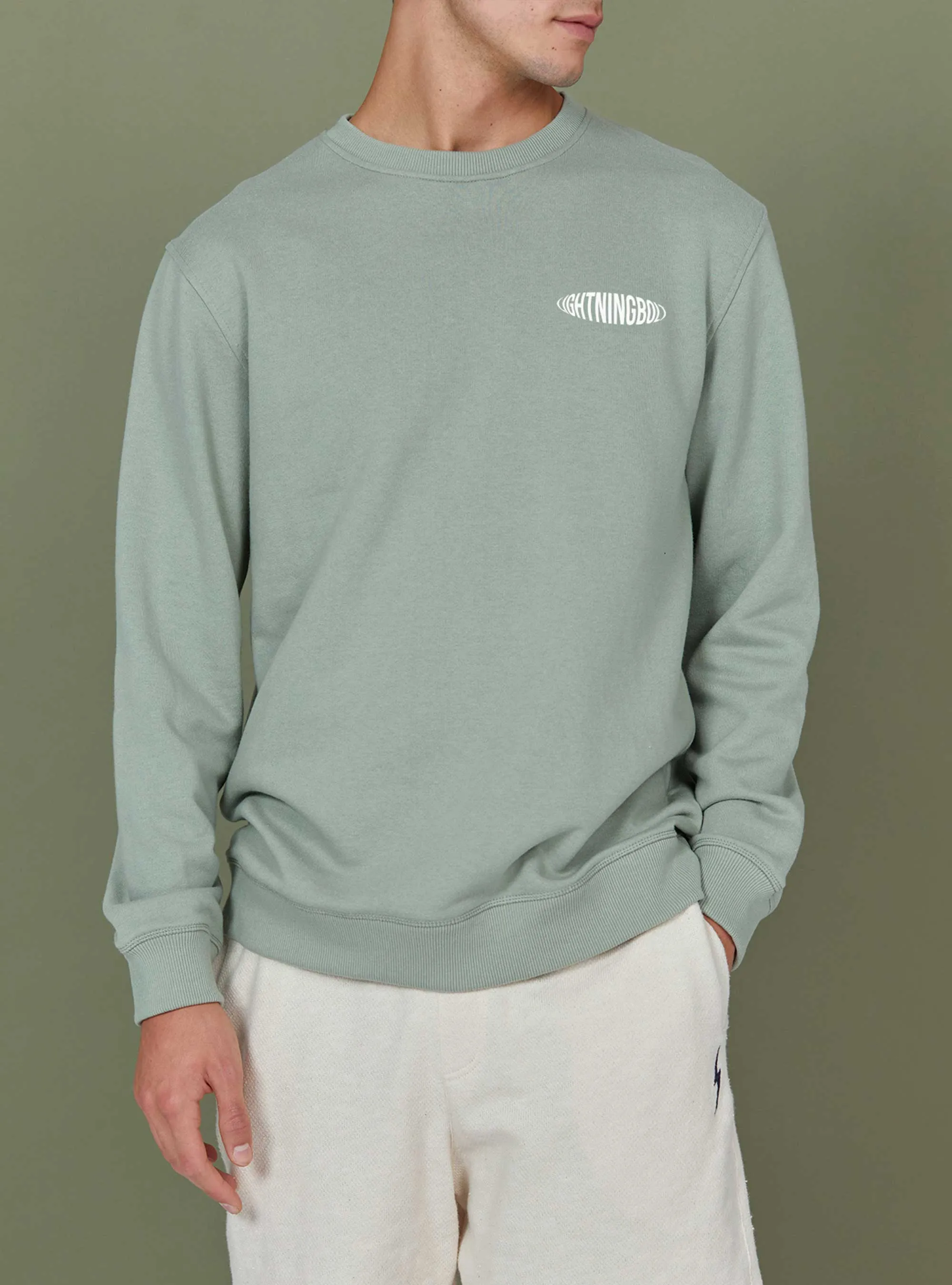 REGULAR SWEATSHIRT WITH FRONT AND BACK PRINT