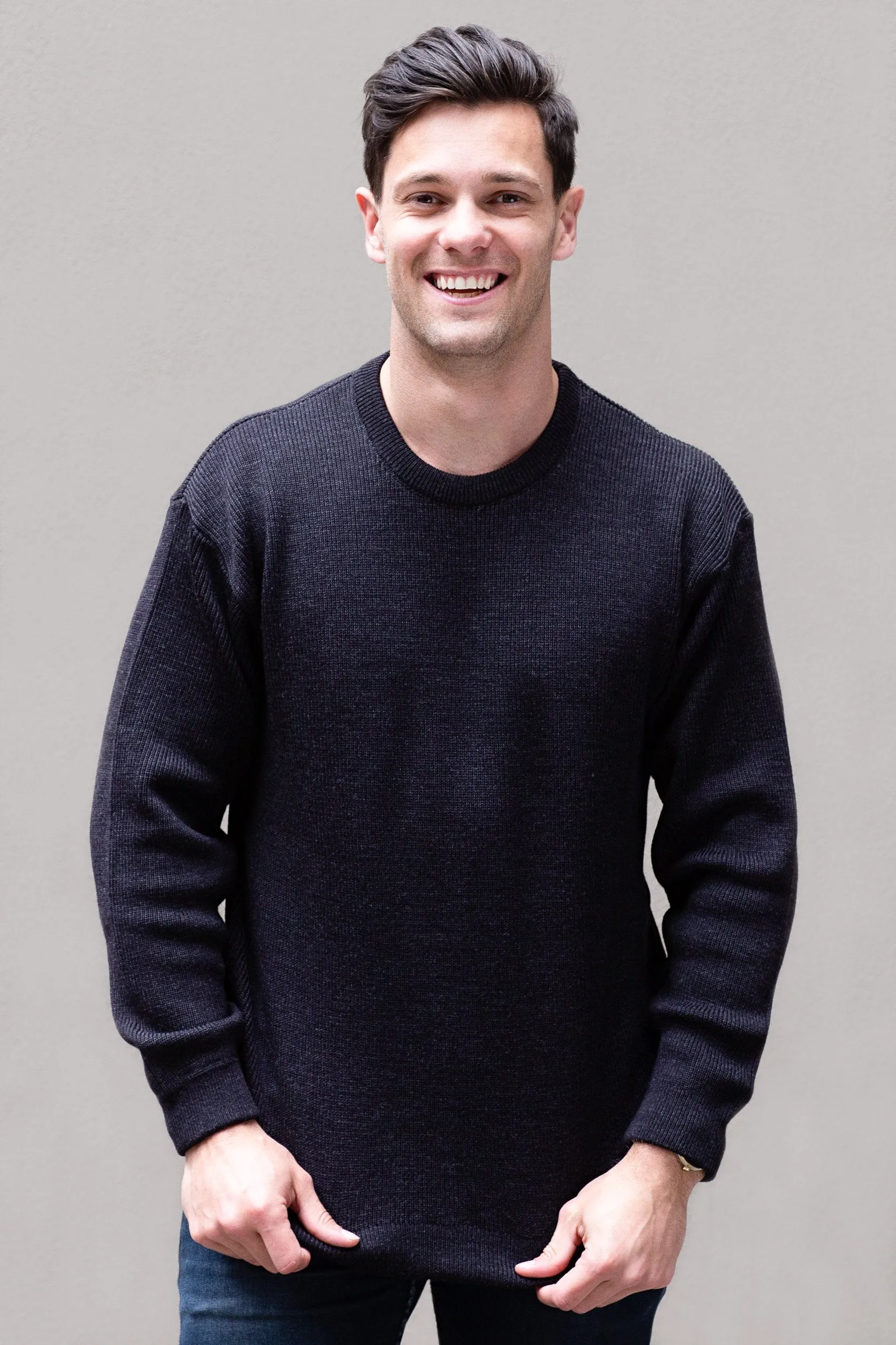 Rib Knit Crew Neck