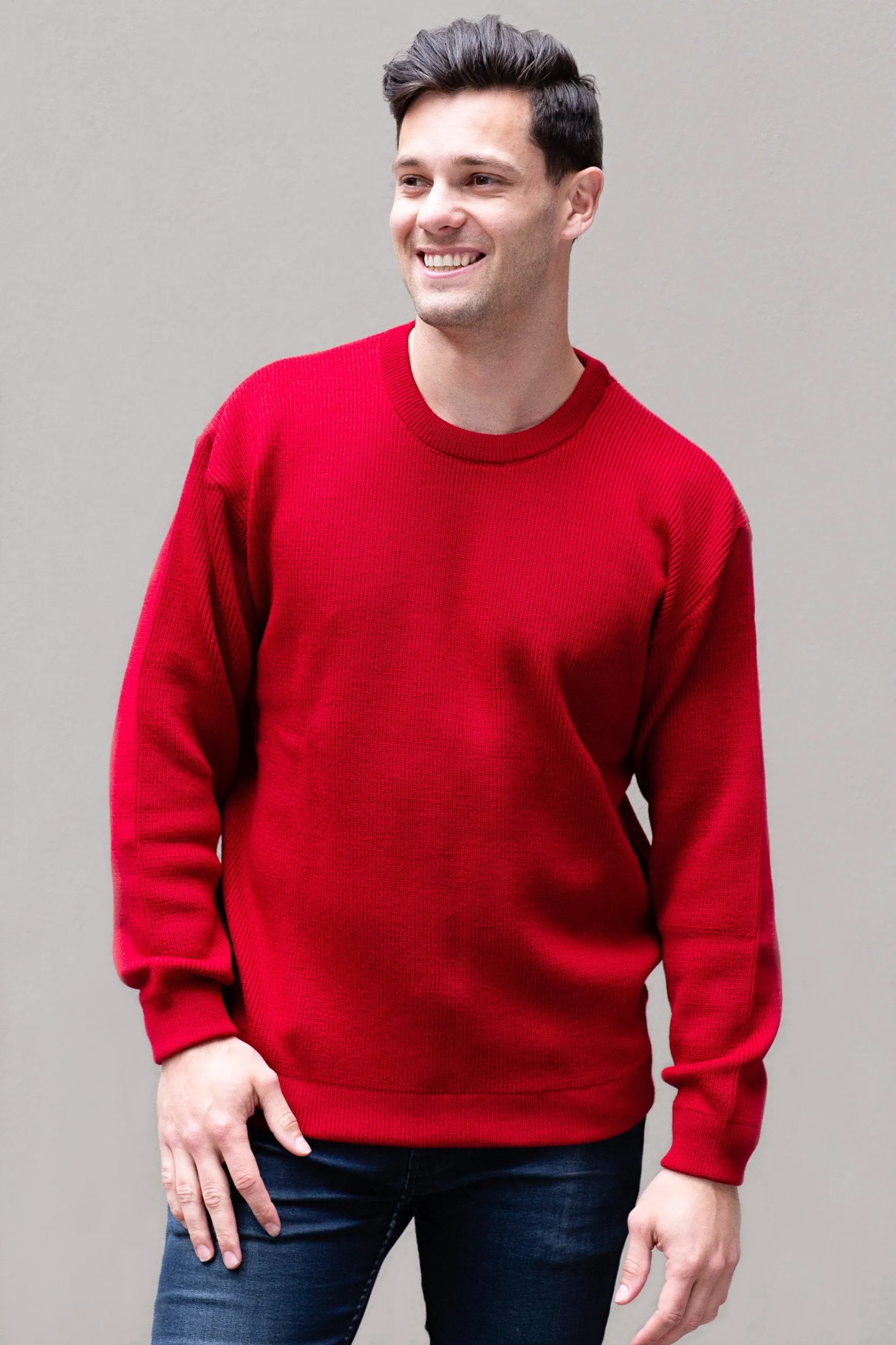 Rib Knit Crew Neck