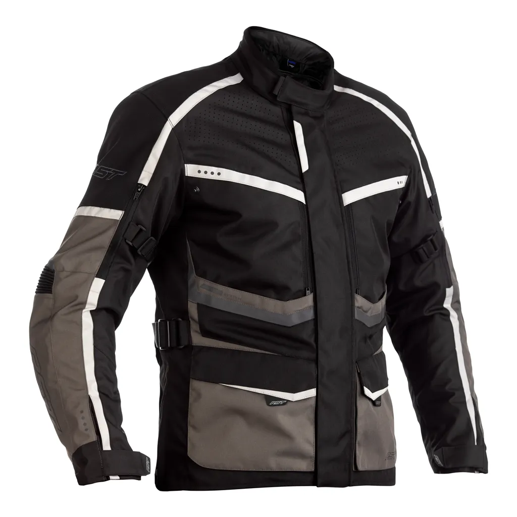 RST Maverick CE Textile Jacket - Black / Grey / Silver