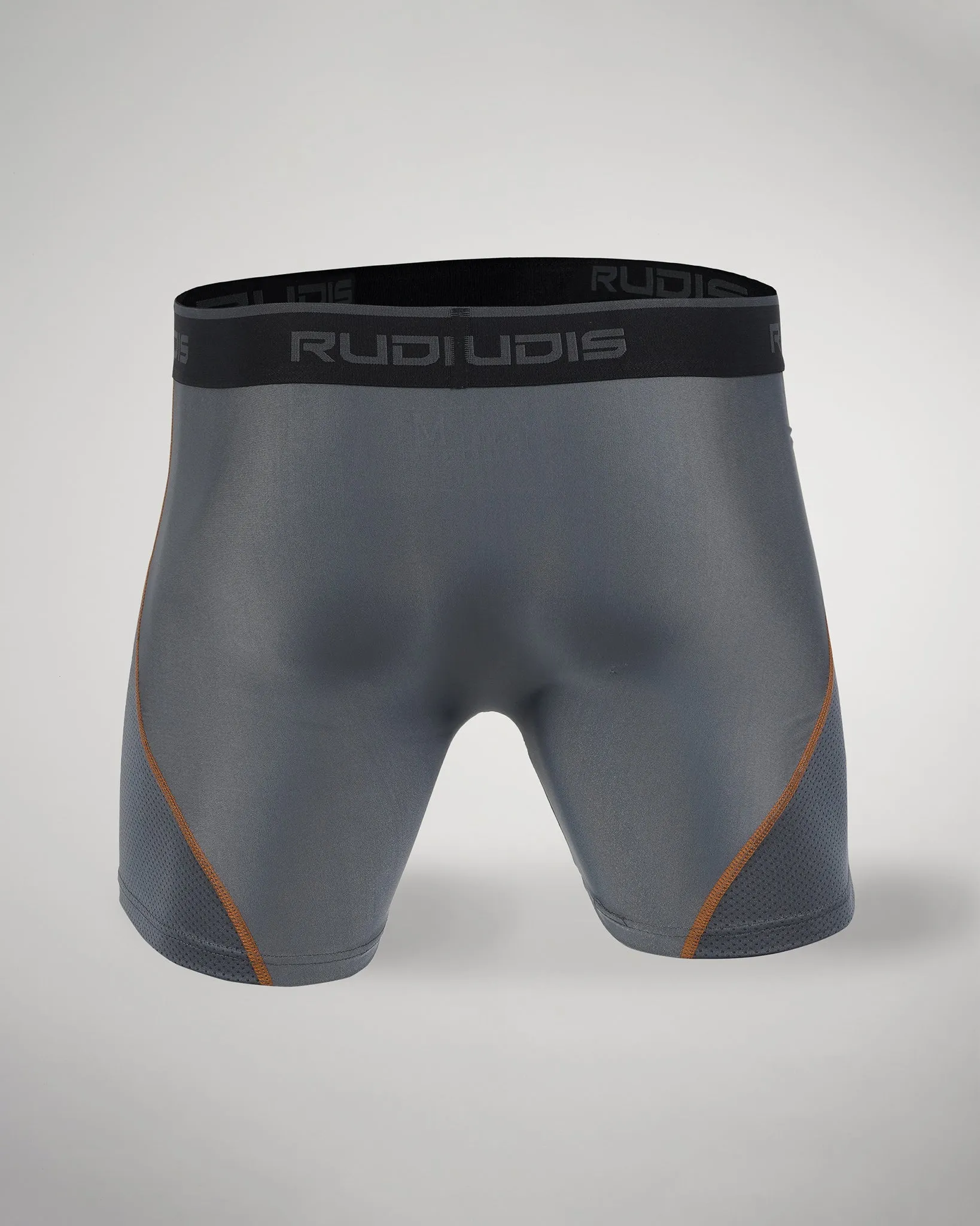 RUDIS Essential Gray/Orange Adult Boxer Brief