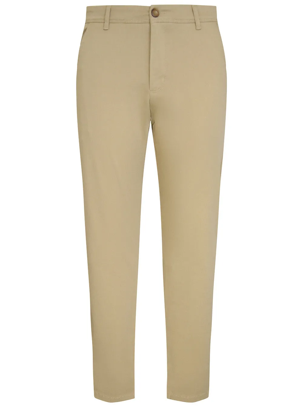 Sand Stretch Cotton Chino Trouser