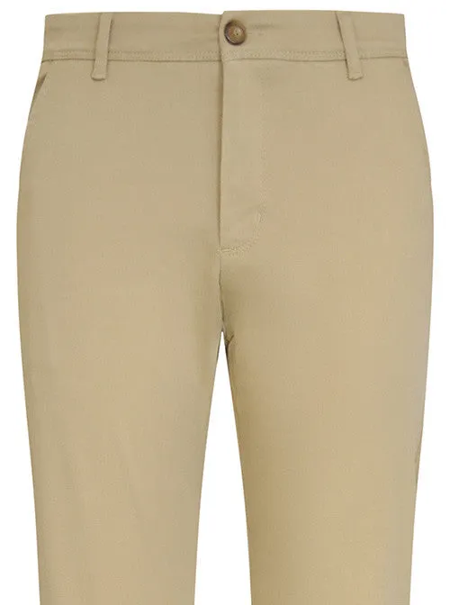 Sand Stretch Cotton Chino Trouser