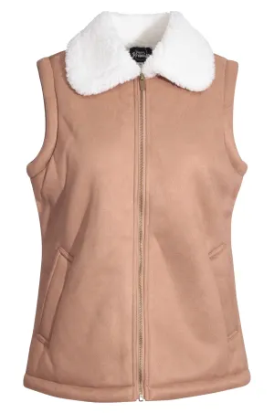 Sheepskin Look Vest | CARAMEL | 7281ZZ