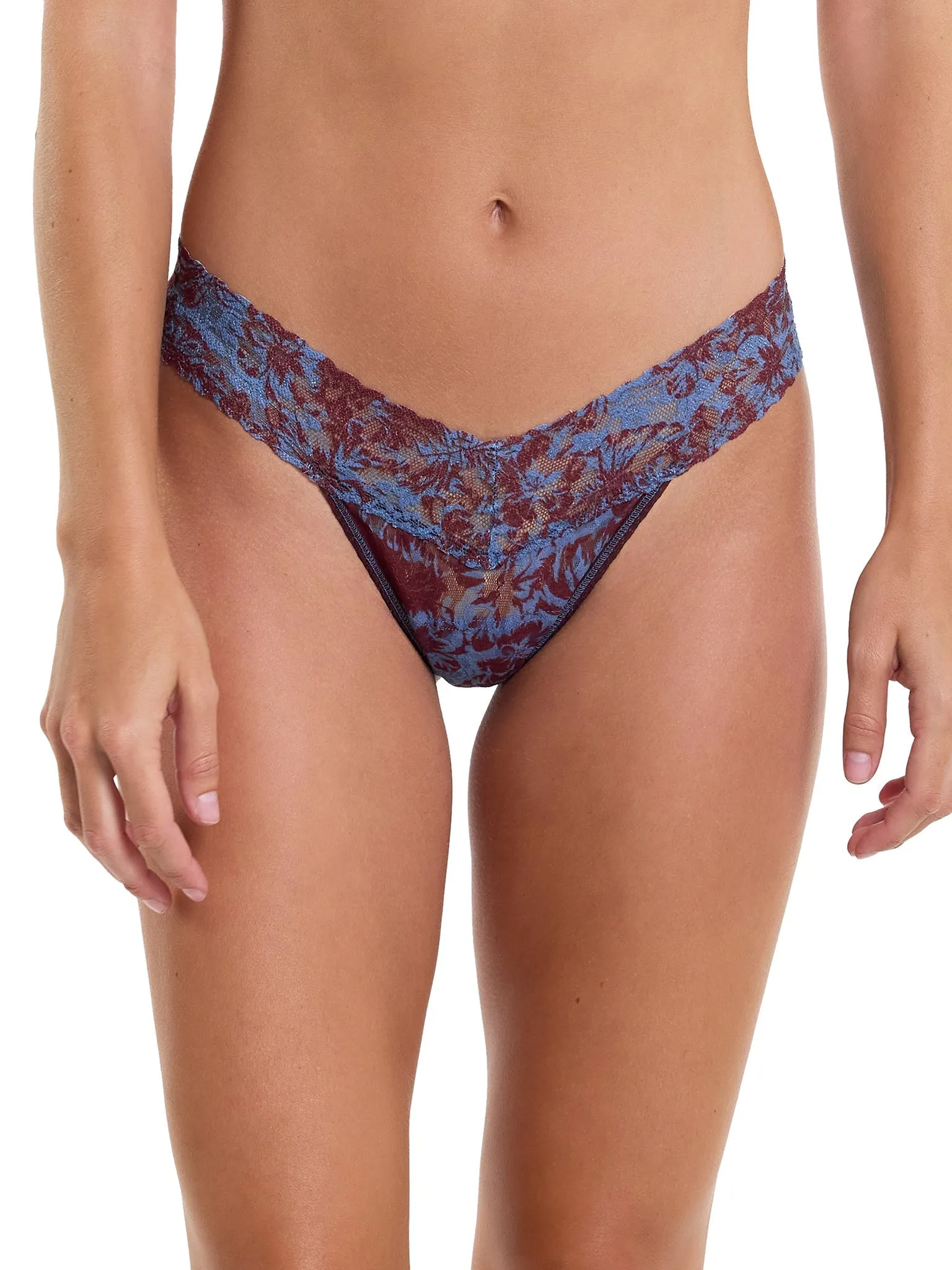 Signature Lace Low Rise Thong And Saxx Super Soft Vibe Boxer Brief Shadow Tropics