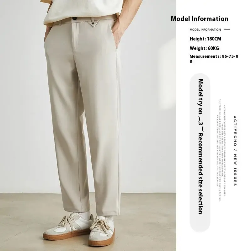 Slim Ankle Length Casual Pants