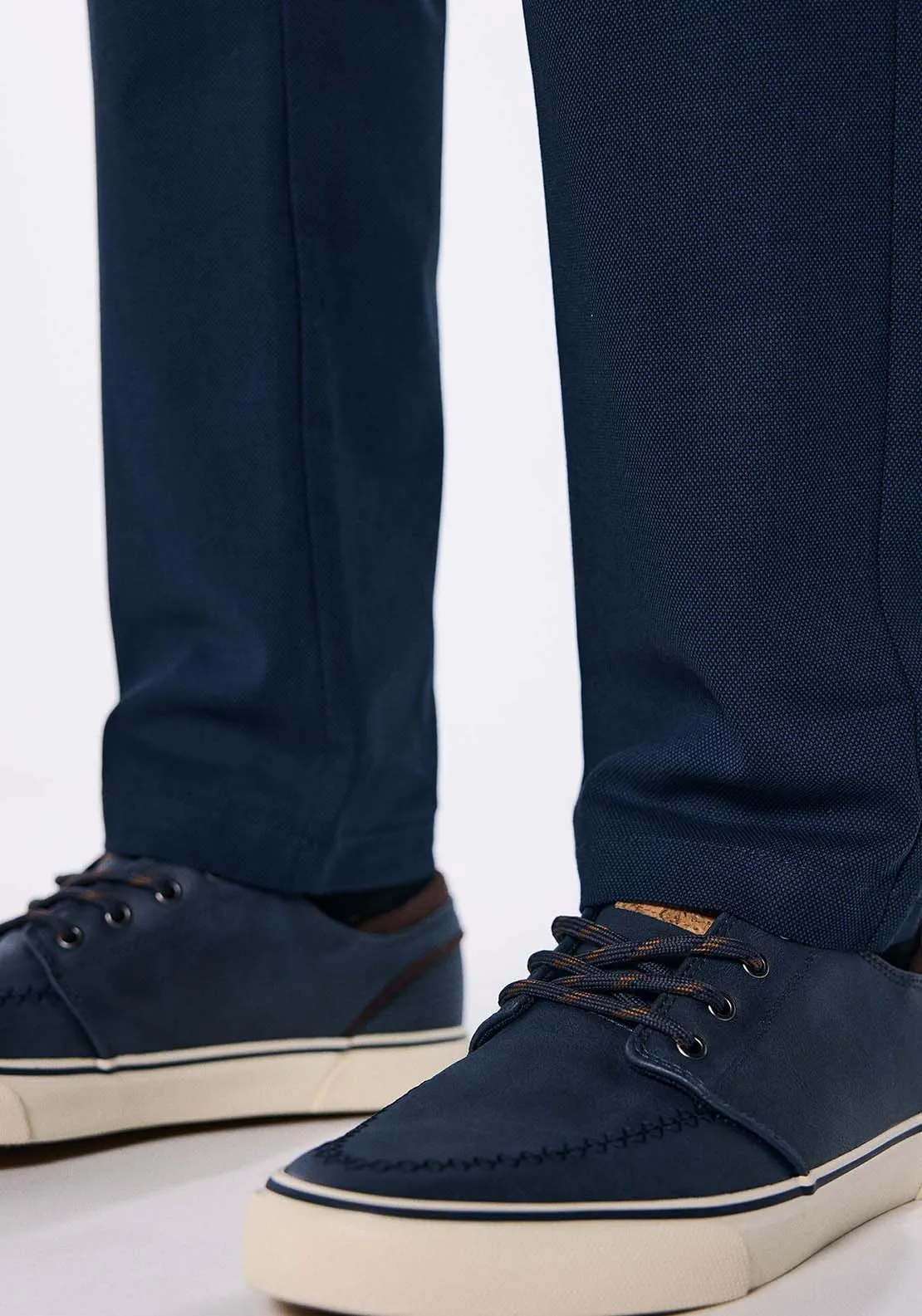 Slim fit comfort dress chinos - Blue