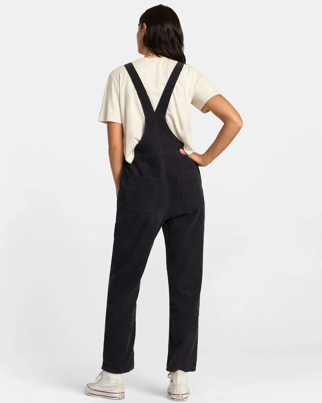 Succession Overall Corduroy Overalls - RVCA Black