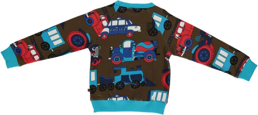 Sweatshirt With Front Pocket, Vehicles