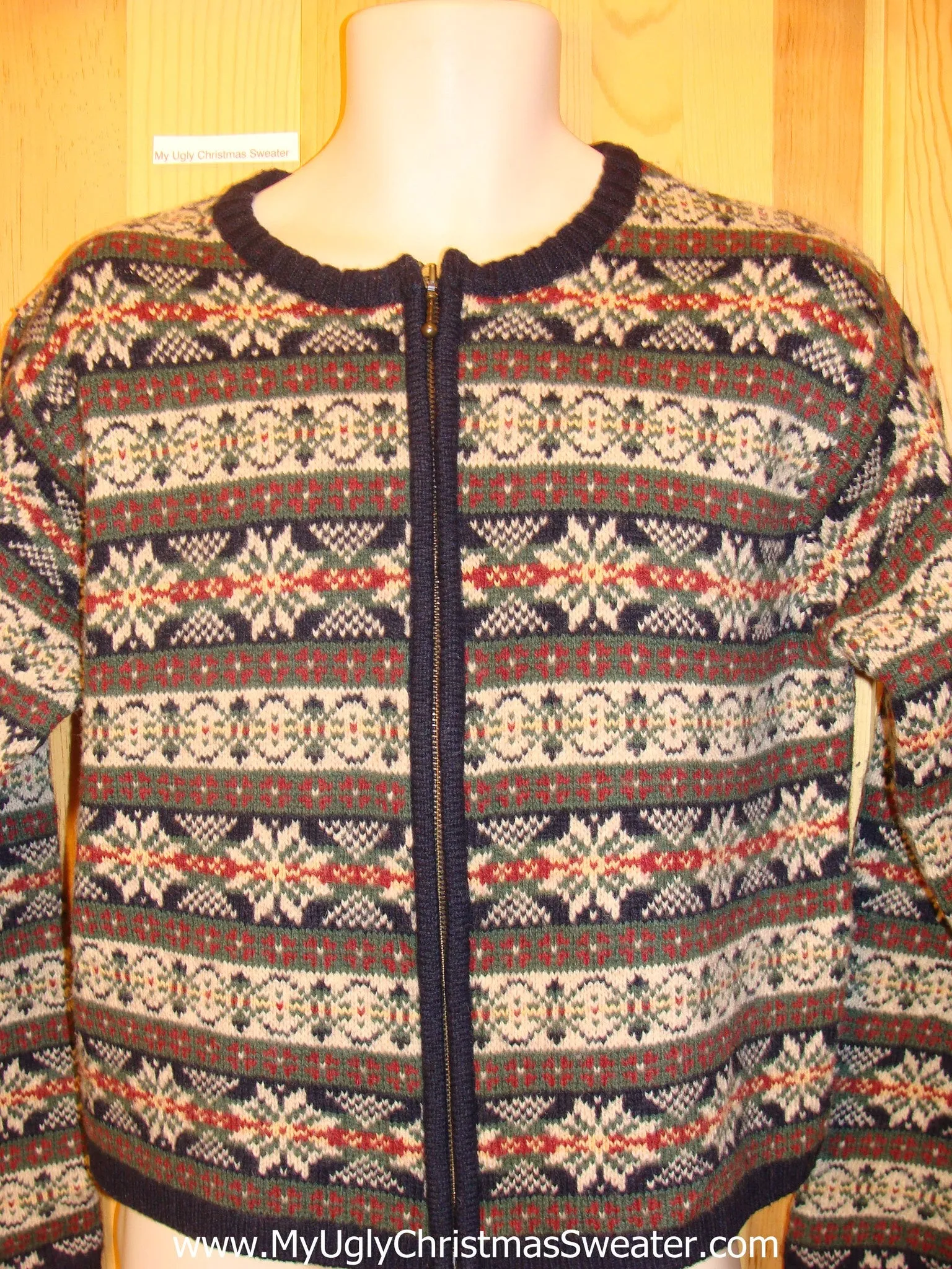 Tacky Cheap Brown Nordic Christmas Sweater