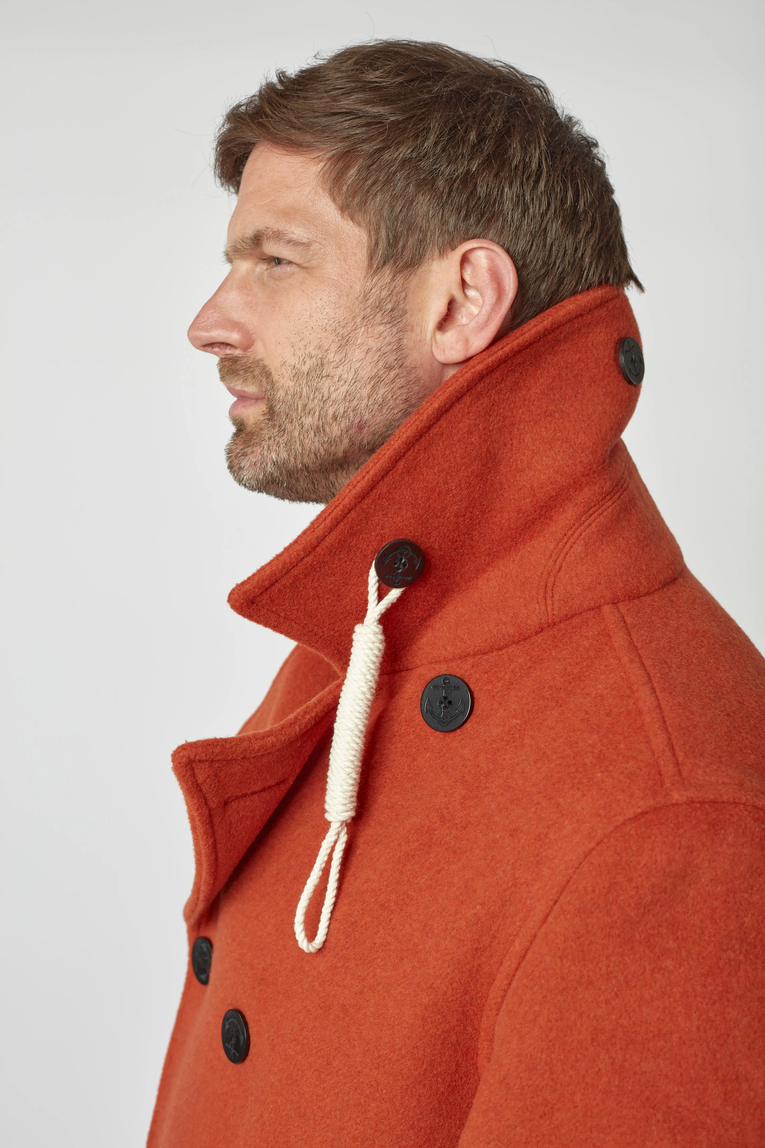 Teddy-Peacoat für Herren - Orange