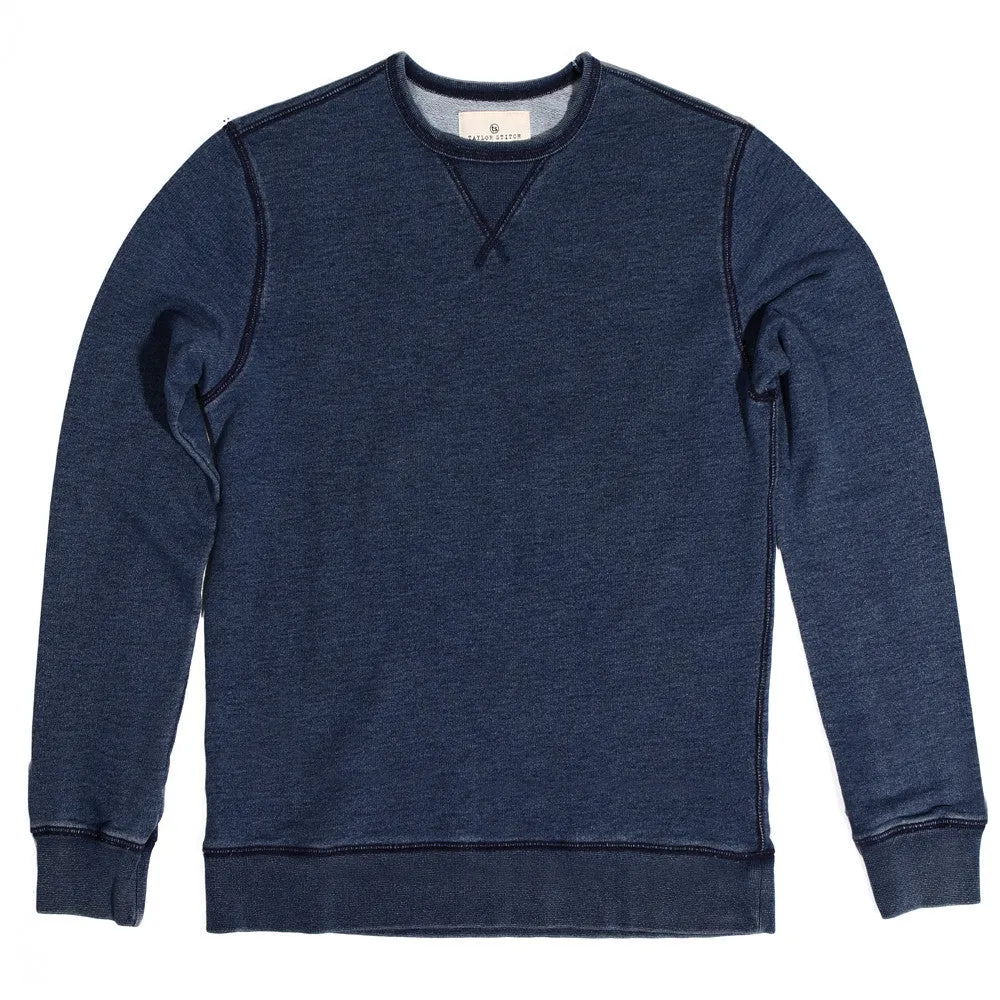 The Crewneck Sweatshirt in Sea Washed Indigo