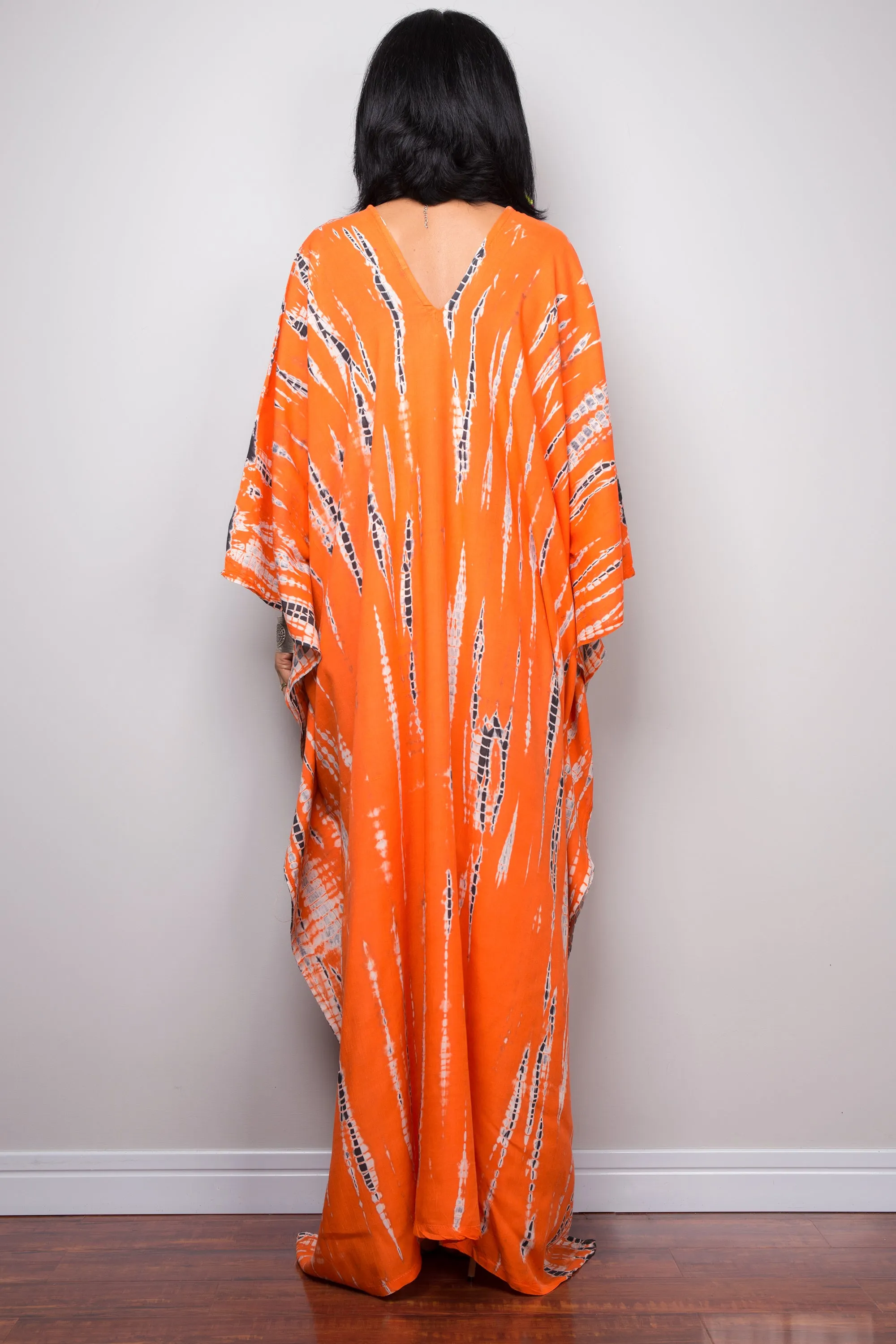 Tie dye kaftan, Beach dress, Long Maxi dress, resort Kaftan, Summer kaftan,