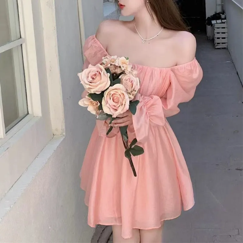 Vintage Elegant Backless Dress - Pretty in Pink