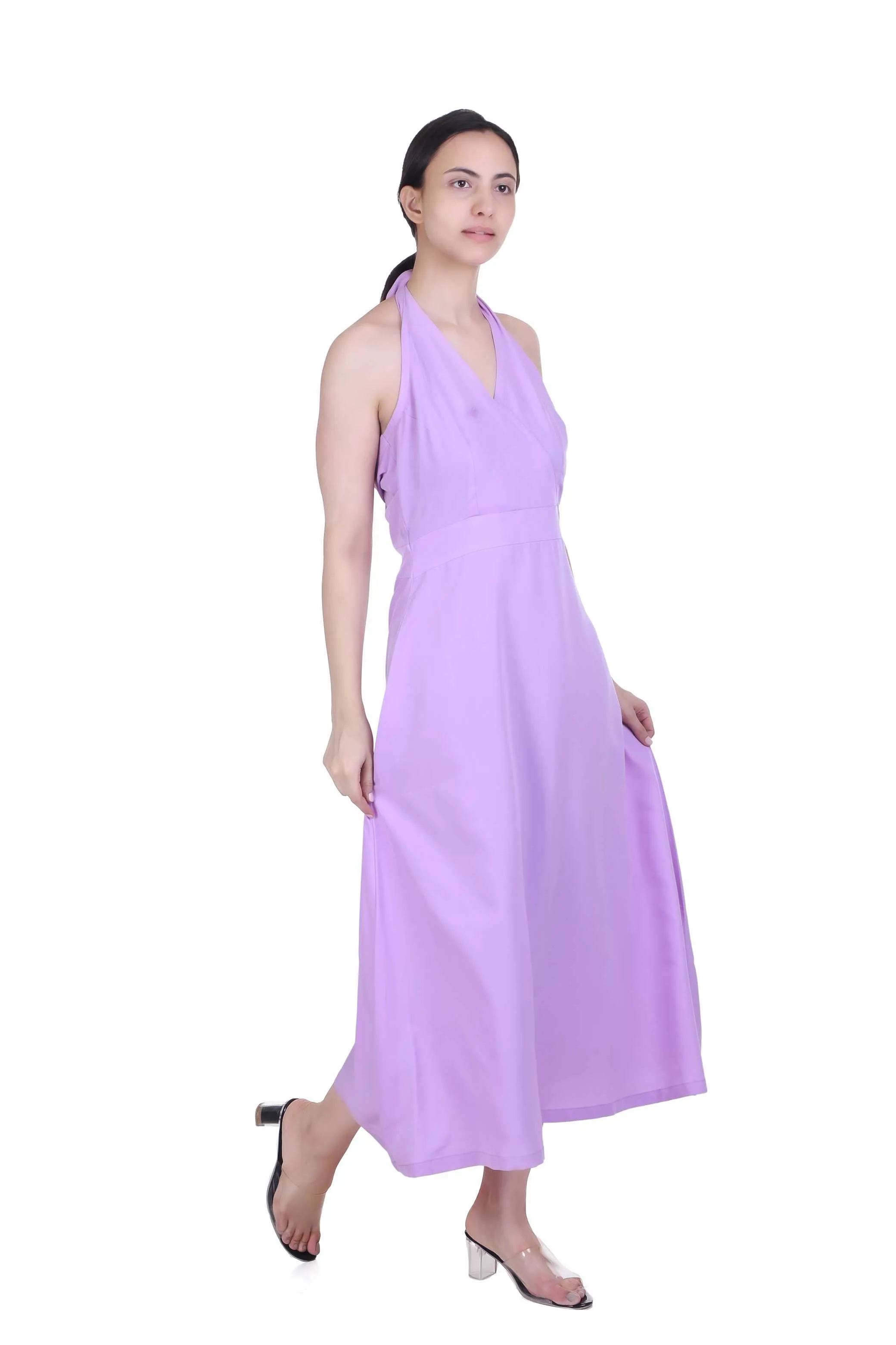 VIOREL V-NECK MAXI- DRESS