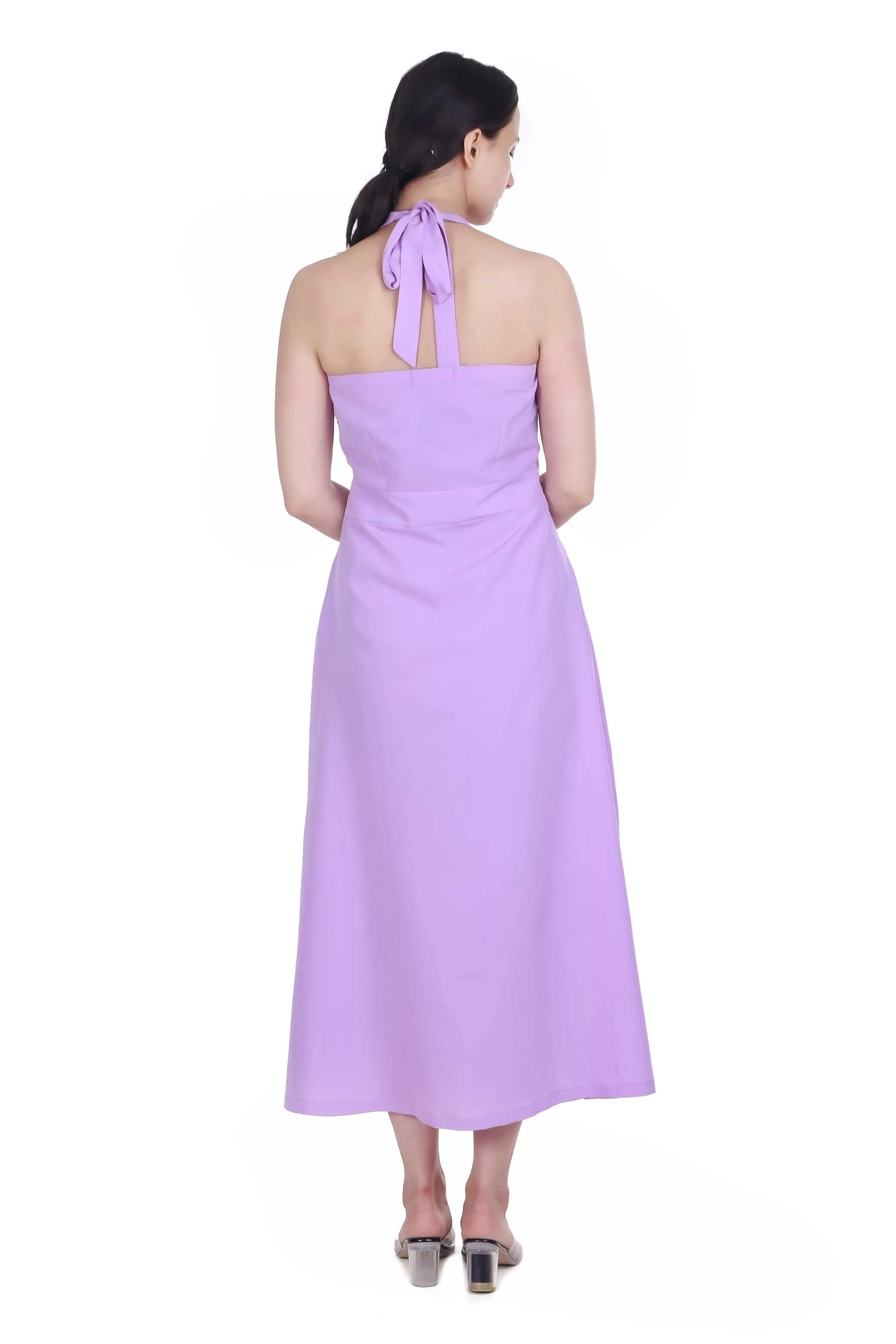 VIOREL V-NECK MAXI- DRESS