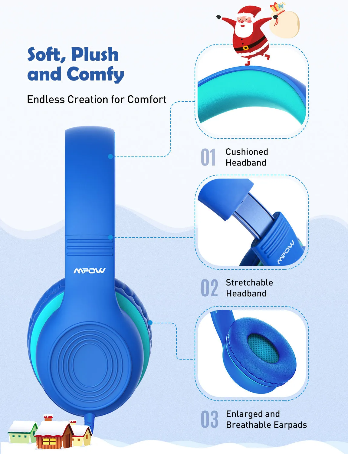 [wholesale: $6.99-$11.99 /piece]  Mpow CH6S Kids Headphones with Microphone Over Ear US ONLY , not include shipping