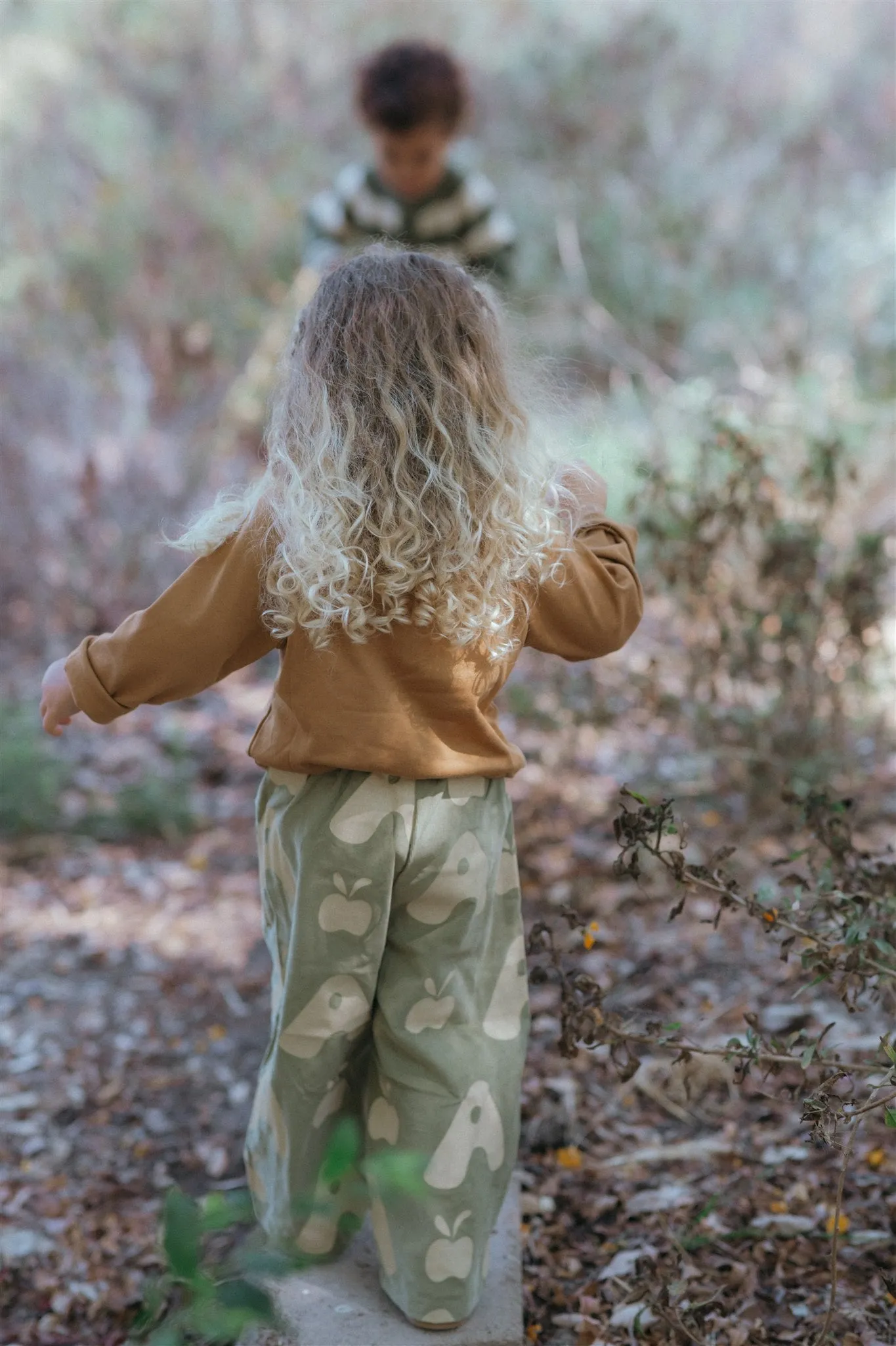 Wide-leg Pant - Olive Apple