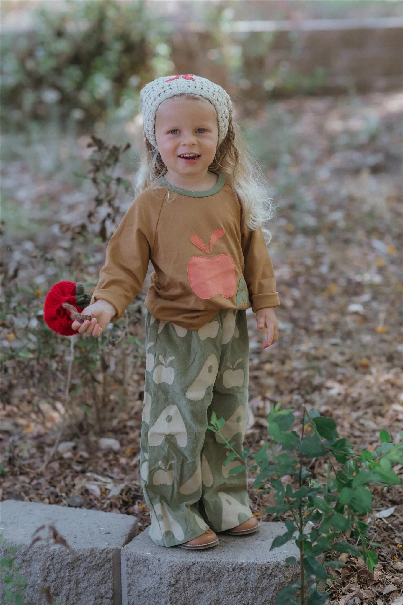 Wide-leg Pant - Olive Apple