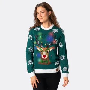 Women's Rudolf Christmas Jumper