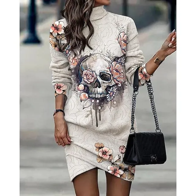 Women‚Äòs Turtleneck Sweatshirt Dress